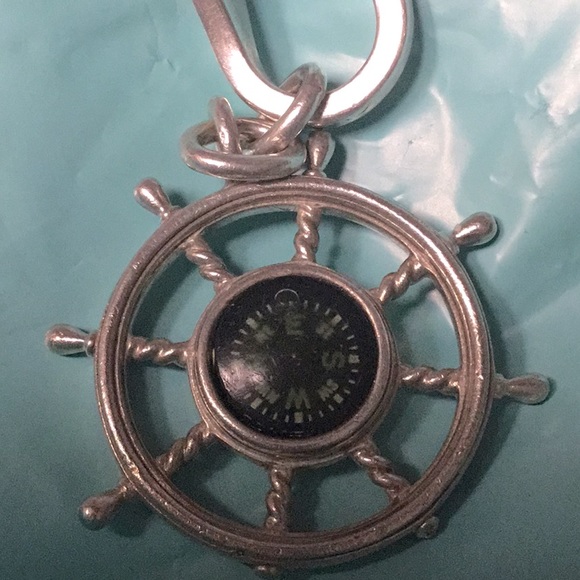 Vintage Tiffany Compass Keychain - Picture 2 of 4